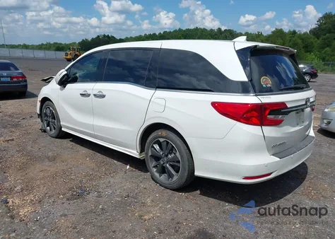 2023 Honda Odyssey Elite из США, поврежденный, VIN 5FNRL6H90PB069609